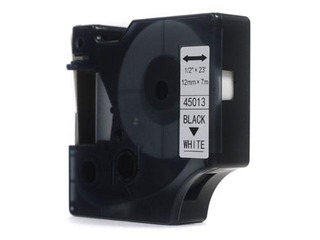 Alternatīva Marķēšanas lente Dymo D1, 12 mm x 7m, melni burti uz balta fona (S0720530)