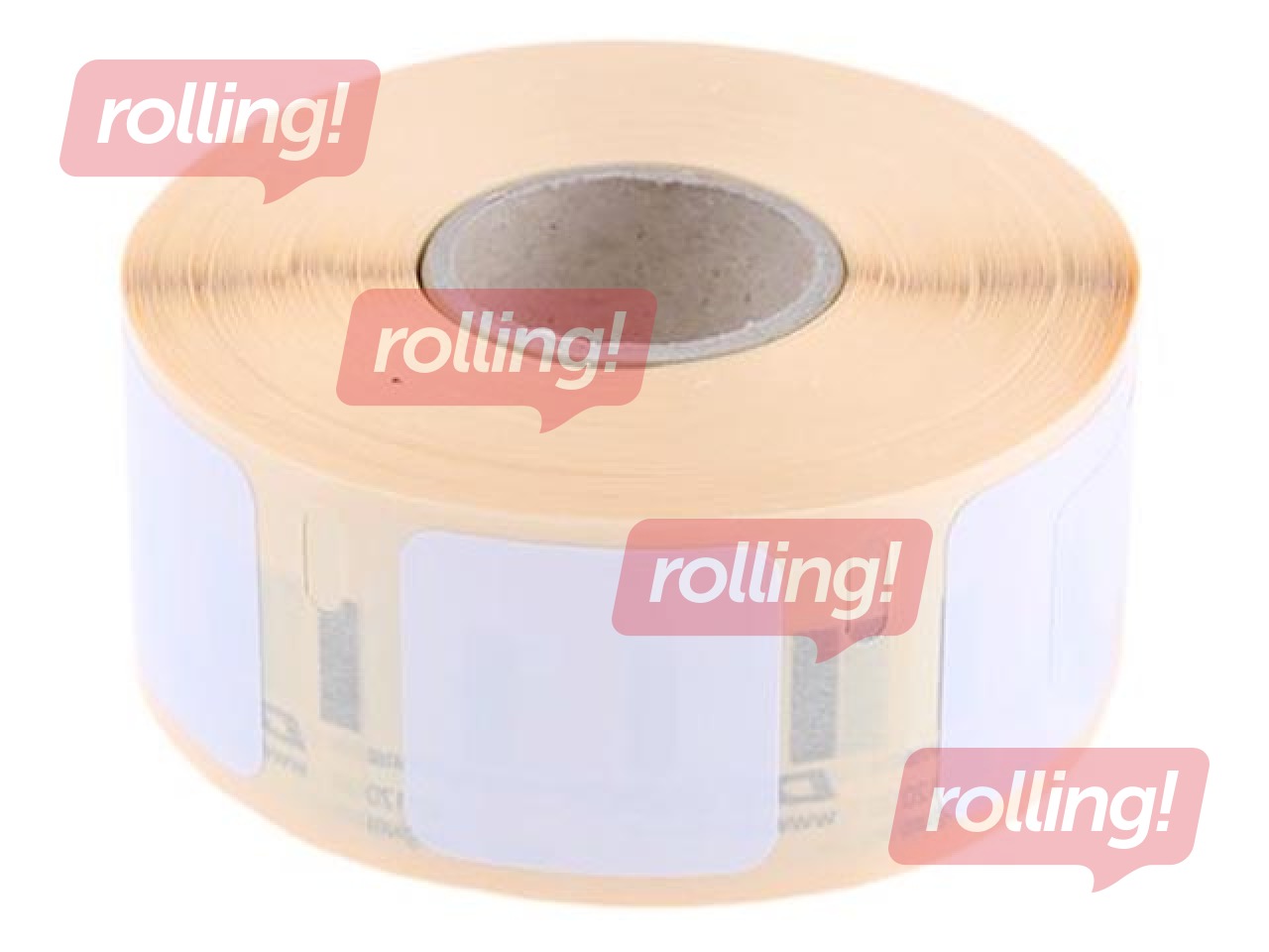 Uzlīmes DYMO Labelwriter, 25 x 25 mm, 750 uzl. rullītī, baltas