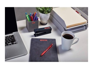 Marķēšanas lente Dymo, D1, 24mm x 7m, melns uz sarkana