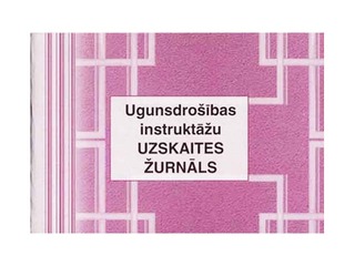 Ugunsdrošības instruktāžu uzskaites žurnāls, A5, 48 lapas