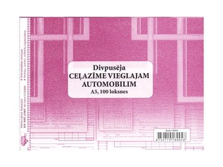 Ceļazīme vieglajam automobilim, A5D, divpusēja