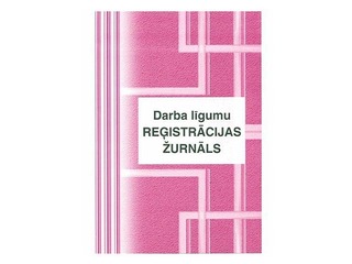 Darba līgumu reģistrācijas žurnāls, A4, 48 lapas