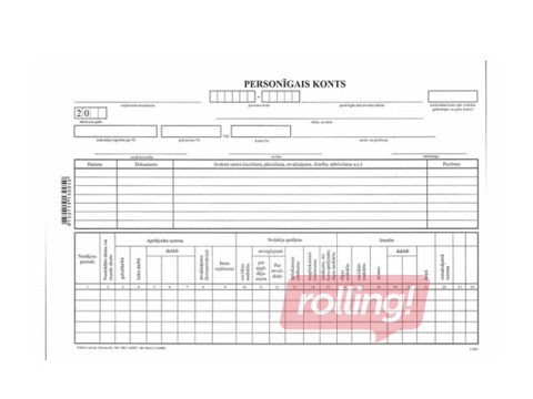 Personīgais konts, A4, 10 gab.