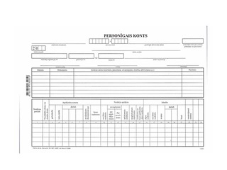 Personīgais konts, A4, 10 gab.