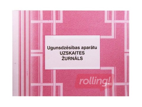 Ugunsdzēsības aparātu uzskaites žurnāls, A5, 48 lapas