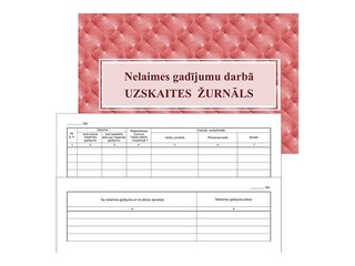 Nelaimes gadījumu darbā uzskaites žurnāls, A5, 16 lapas