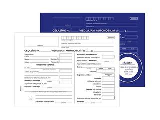 Ceļazīme vieglajam automobilim, A5, divpusēja