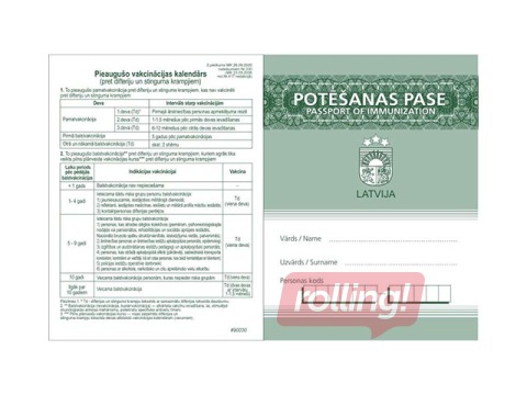 Potēšanas pase A6, grāmata