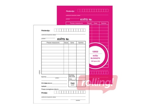 Kvīts nodokļu, A6, vienpusēja