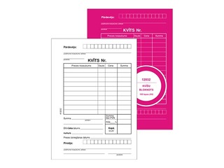 Kvīts nodokļu, A6, vienpusēja