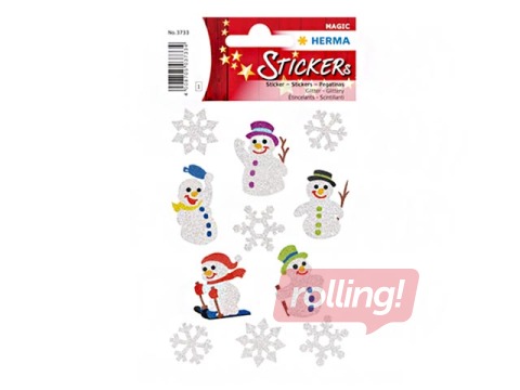 Uzlīmes Herma Magic, Sniegavīri, ar mirdzumu, 1 lapa