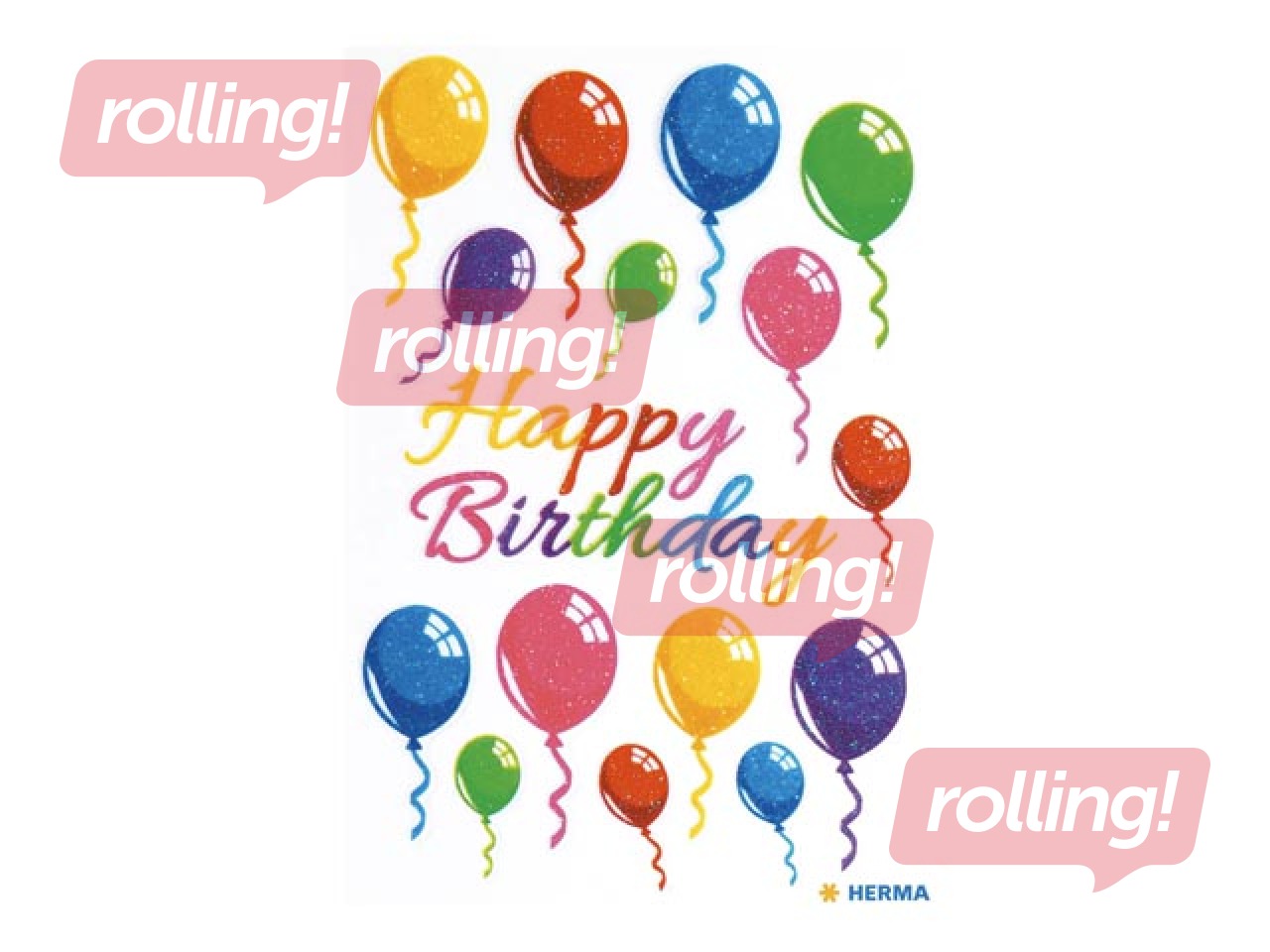 Dekoratīvās uzlīmes Baloni ar spīdumiem