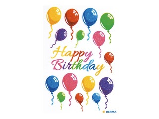 Dekoratīvās uzlīmes Baloni ar spīdumiem