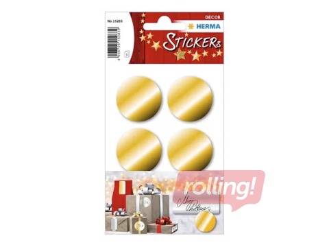 Uzlīmes Herma Decor aplīši Ø 32 mm, zelta