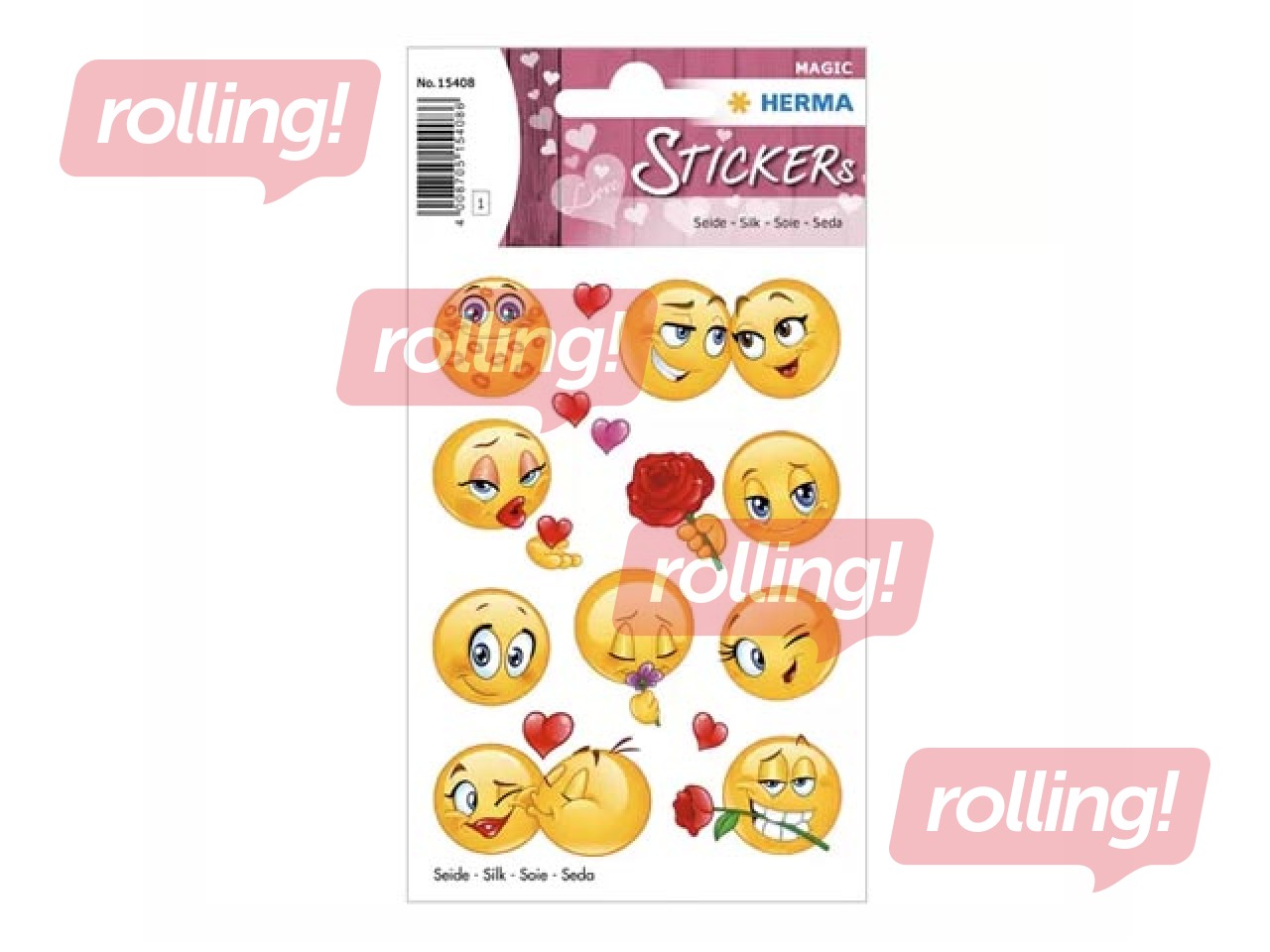 Uzlīmes Herma Love faces, 1 lapa
