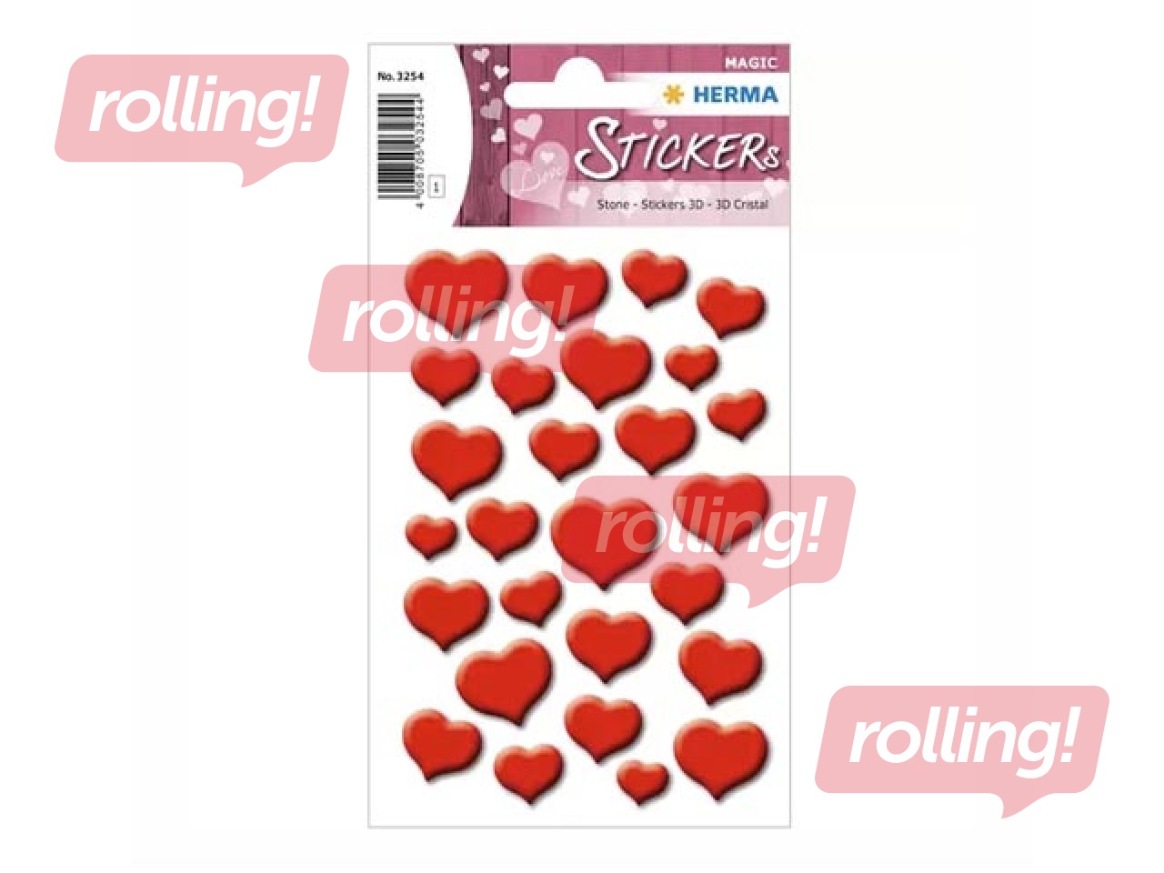 Uzlīmes Herma Magic, Red hearts, 1 lapa