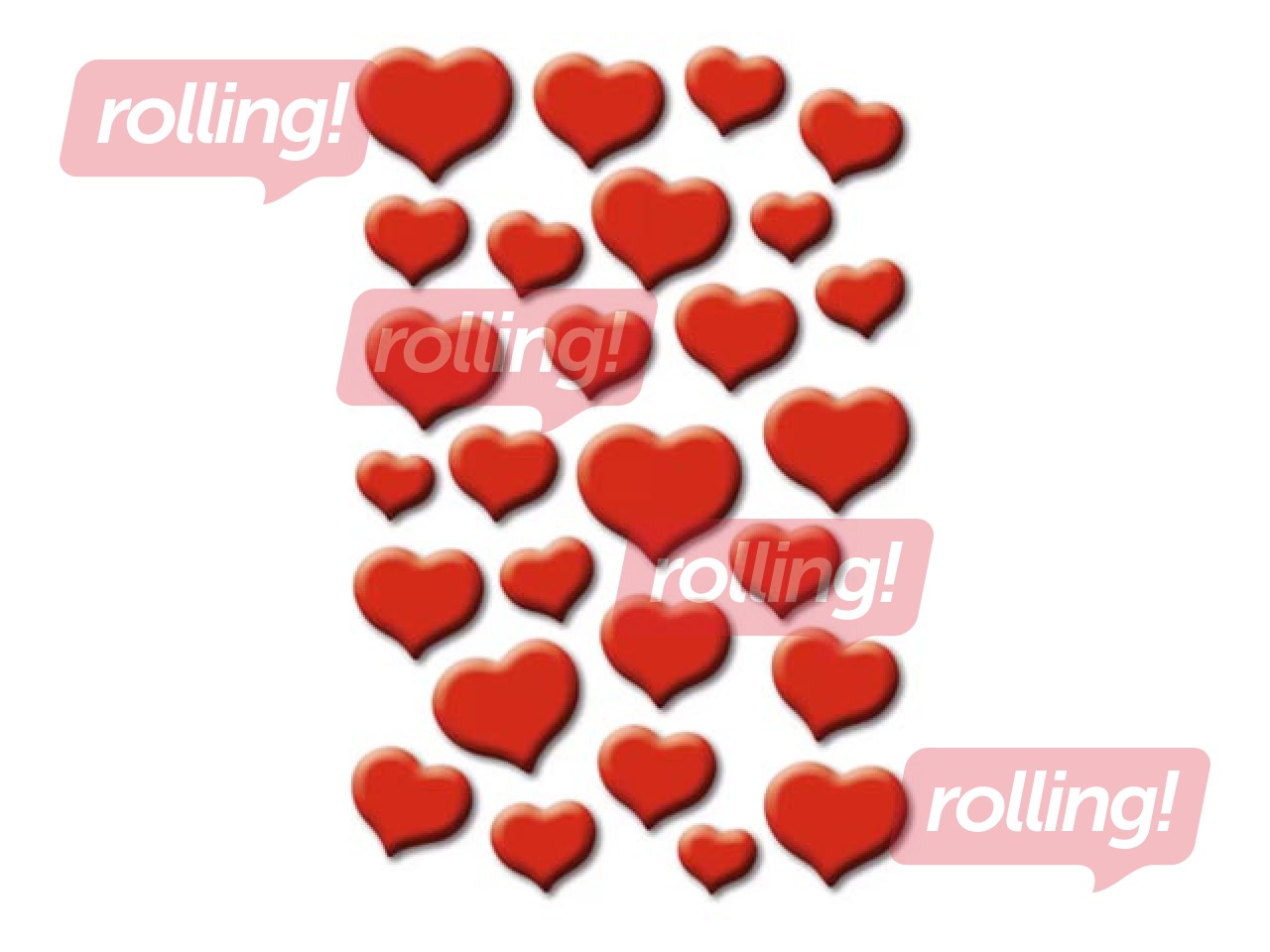 Uzlīmes Herma Magic, Red hearts, 1 lapa