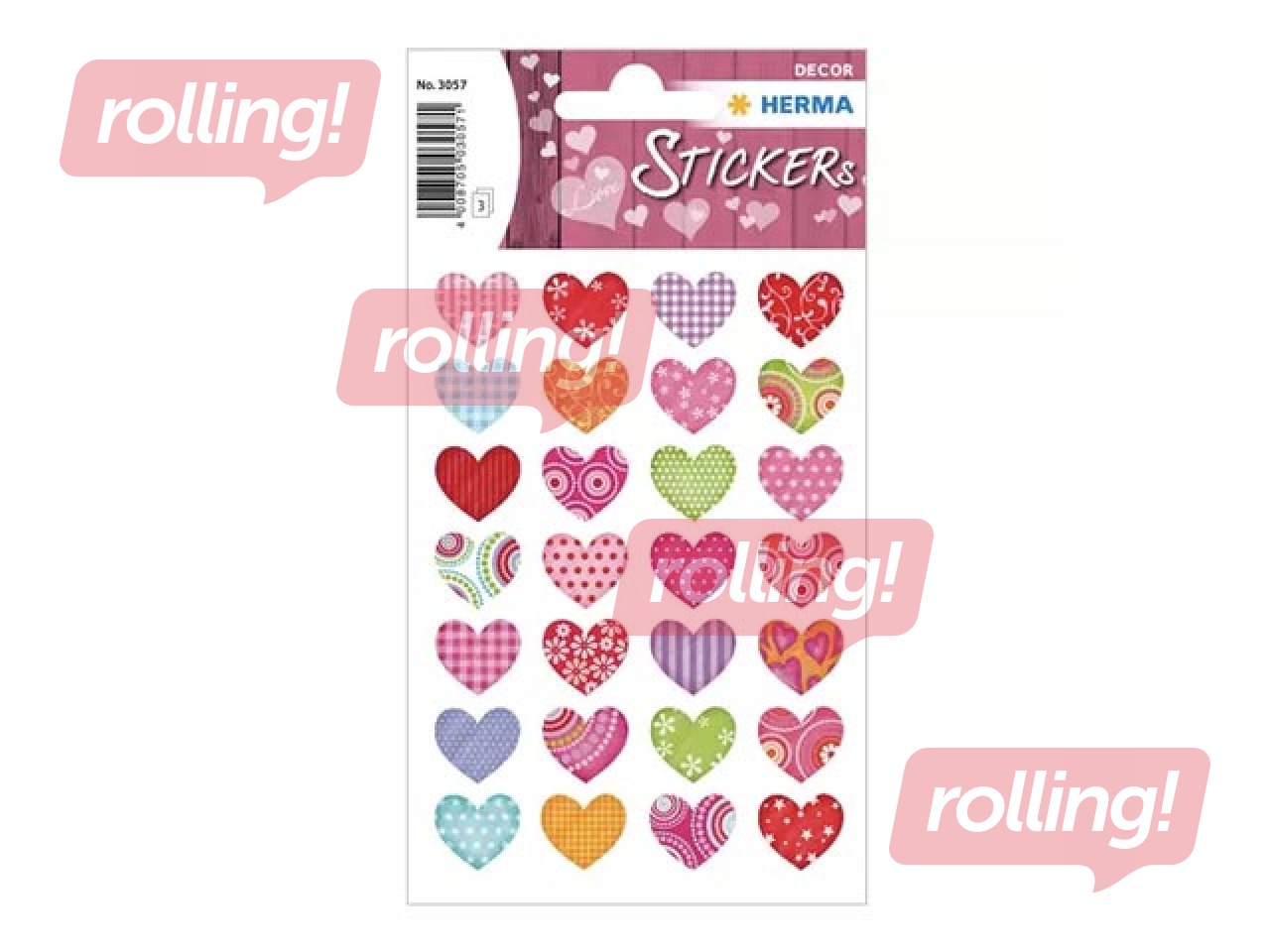 Uzlīmes Herma Decor, Colourful hearts, 3 lapas