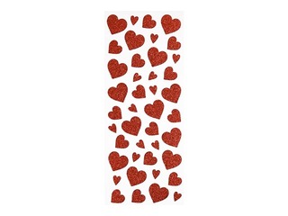 Uzlīmes Hearts, mirdzošas, 2 lapas