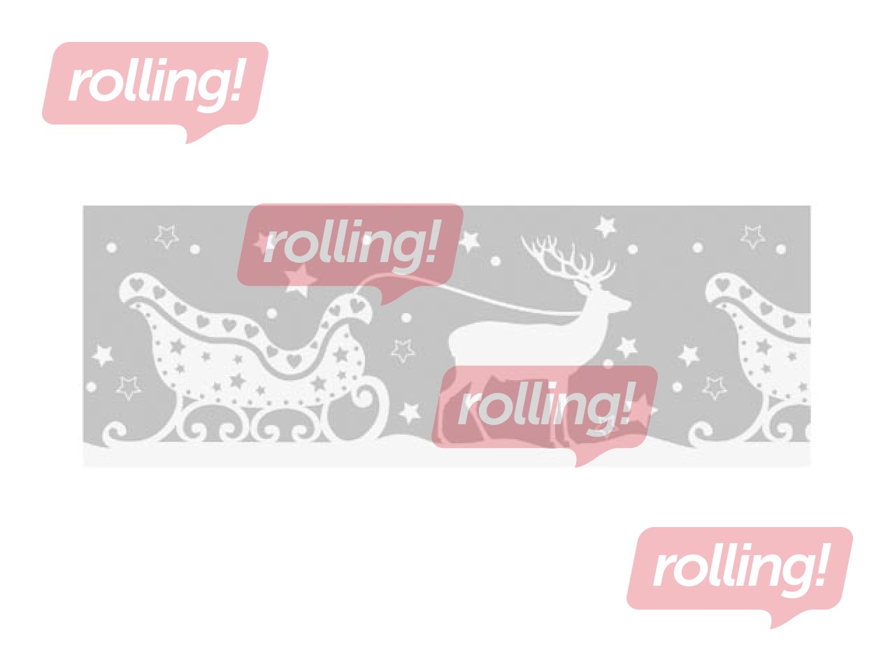 Logu uzlīmes Kamanas, baltas