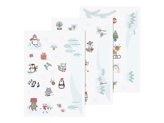 Dekoratīvas uzlīmes logiem Ziema