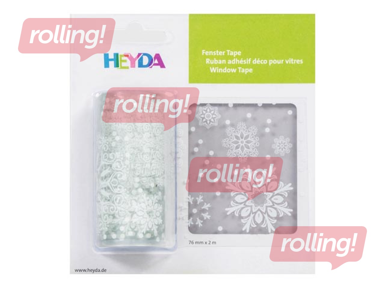 Dekoratīva uzlīme logiem Crystal 76mm x 2 m