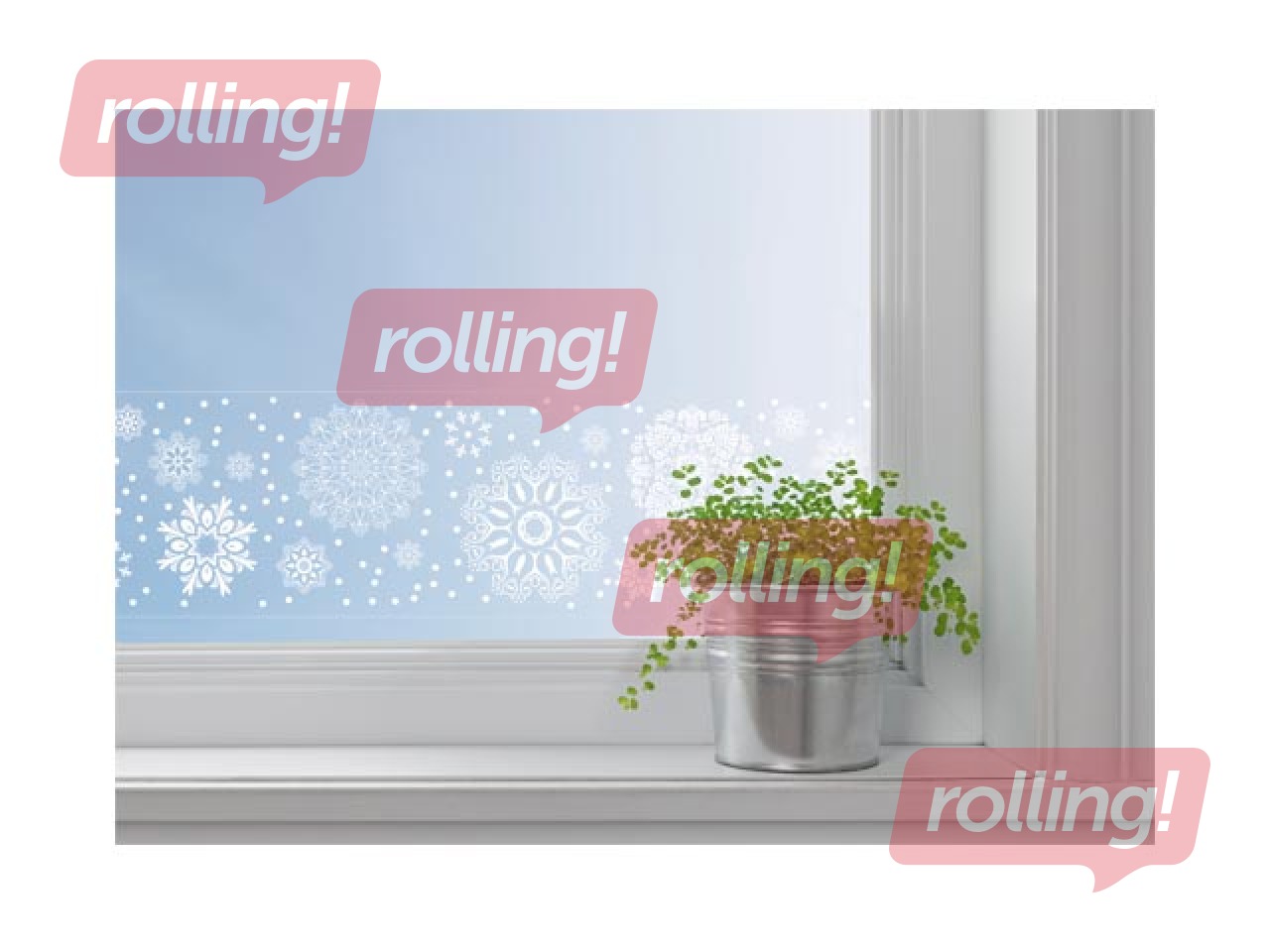 Dekoratīva uzlīme logiem Crystal 76mm x 2 m