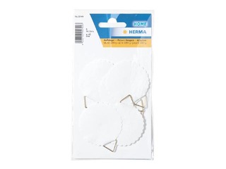 Līmējami āķīši Herma, Ø 45 mm, balti, 6 gab.