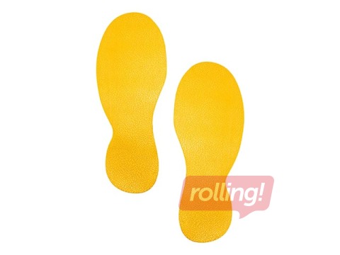 Grīdas marķējuma uzlīme Pēda, 5 gab.