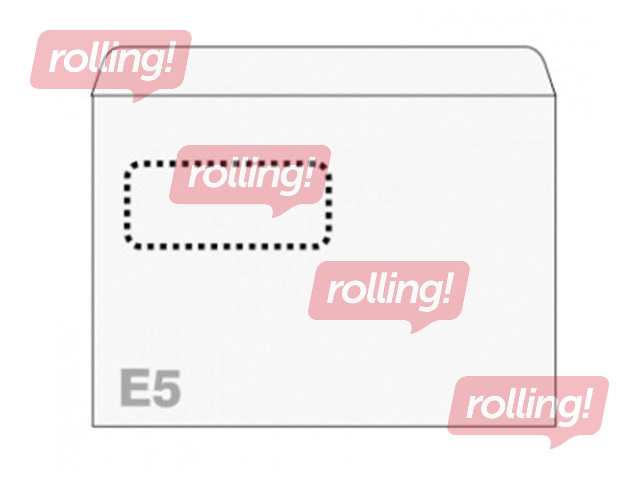 Aploksnes Postac E5, lodziņš V2, baltas, 60x90mm, 1000 gab.