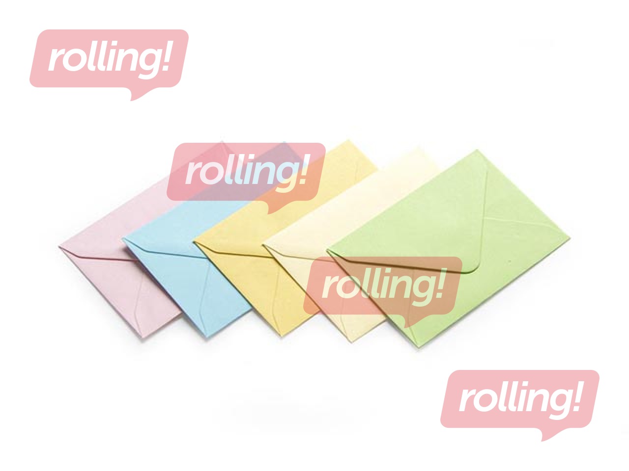 Aploksnes, pasteļkrāsas, 70x100mm, 50 gab.