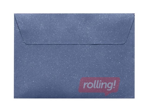 Aploksnes pašlīmējošas ar lentu C6, 10 gab, zilas ar spīdumu