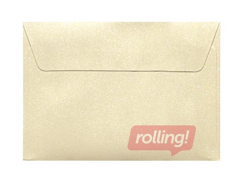 Aploksnes pašlīmējošas ar lentu C6, 10 gab, krēmkrāsas ar spīdumu