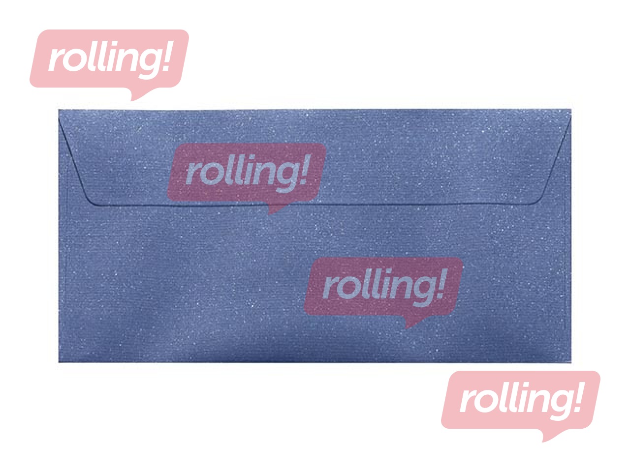 Aploksnes pašlīmējošas ar lentu DL, 10 gab, zilas ar spīdumu