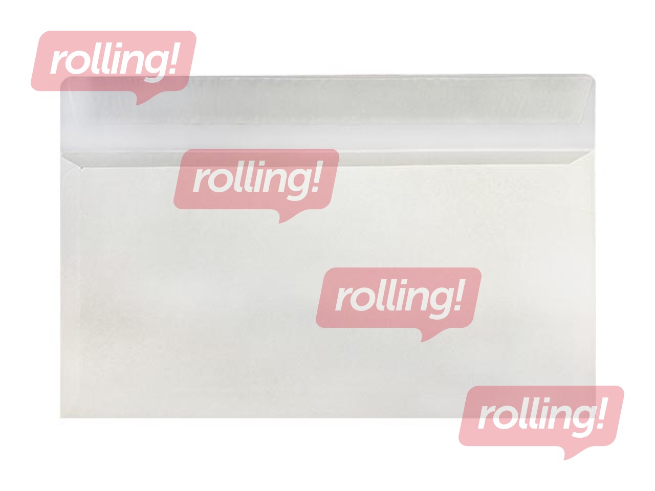 Aploksnes ar lentu un logu Postac, E65, 1000 gab., baltas