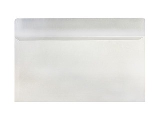 Aploksnes ar lentu un logu Postac, E65, 1000 gab., baltas