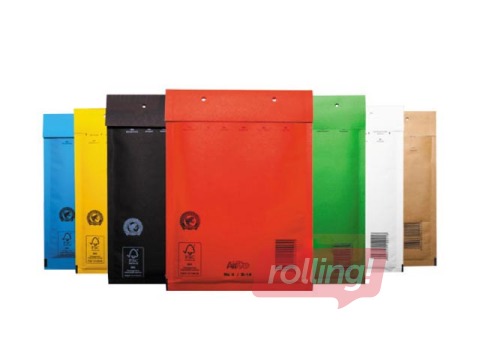 Aploksne polsterēta Nr.14/D AirPro, 180 x 265 mm, dzeltena