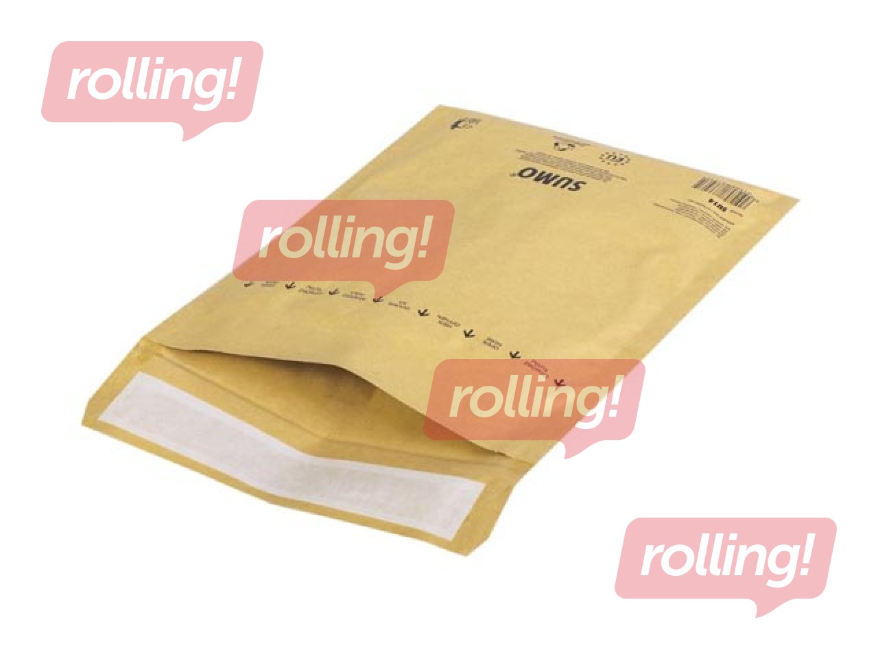 Aploksne polsterēta SUMO Nr.14, 195 x 265 mm, brūna