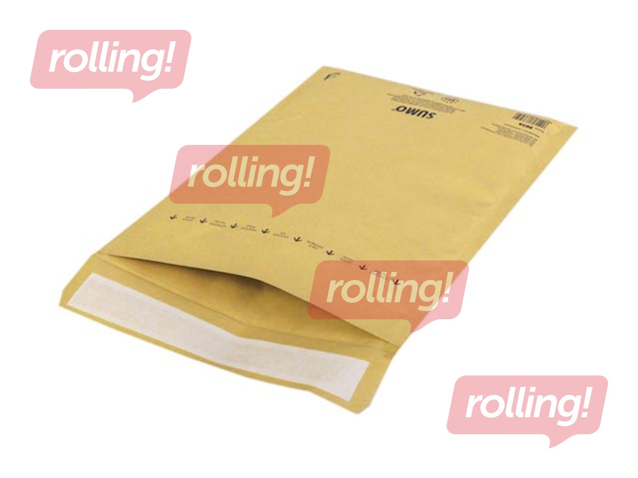 Aploksne polsterēta SUMO Nr.16, 235 x 340 mm, brūna