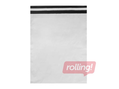 Aploksnes - maisiņi sūtījumiem LDPE, 45x55 + 5cm, 50 mikroni, 100 gab.