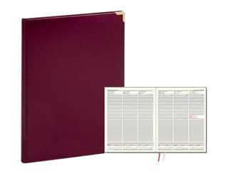 Dienasgrāmata Advocate, A4, balacron, bordo