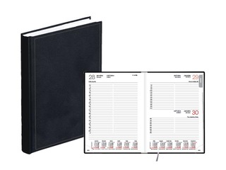 Dienasgrāmata Manager, A5, basis, melna 