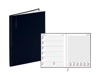 Dienasgrāmata Quadro Flex, A5, basis, melna