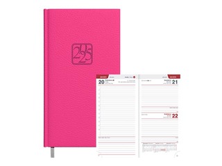 Dienasgrāmata New line, mākslīgā āda, aveņu sarkana