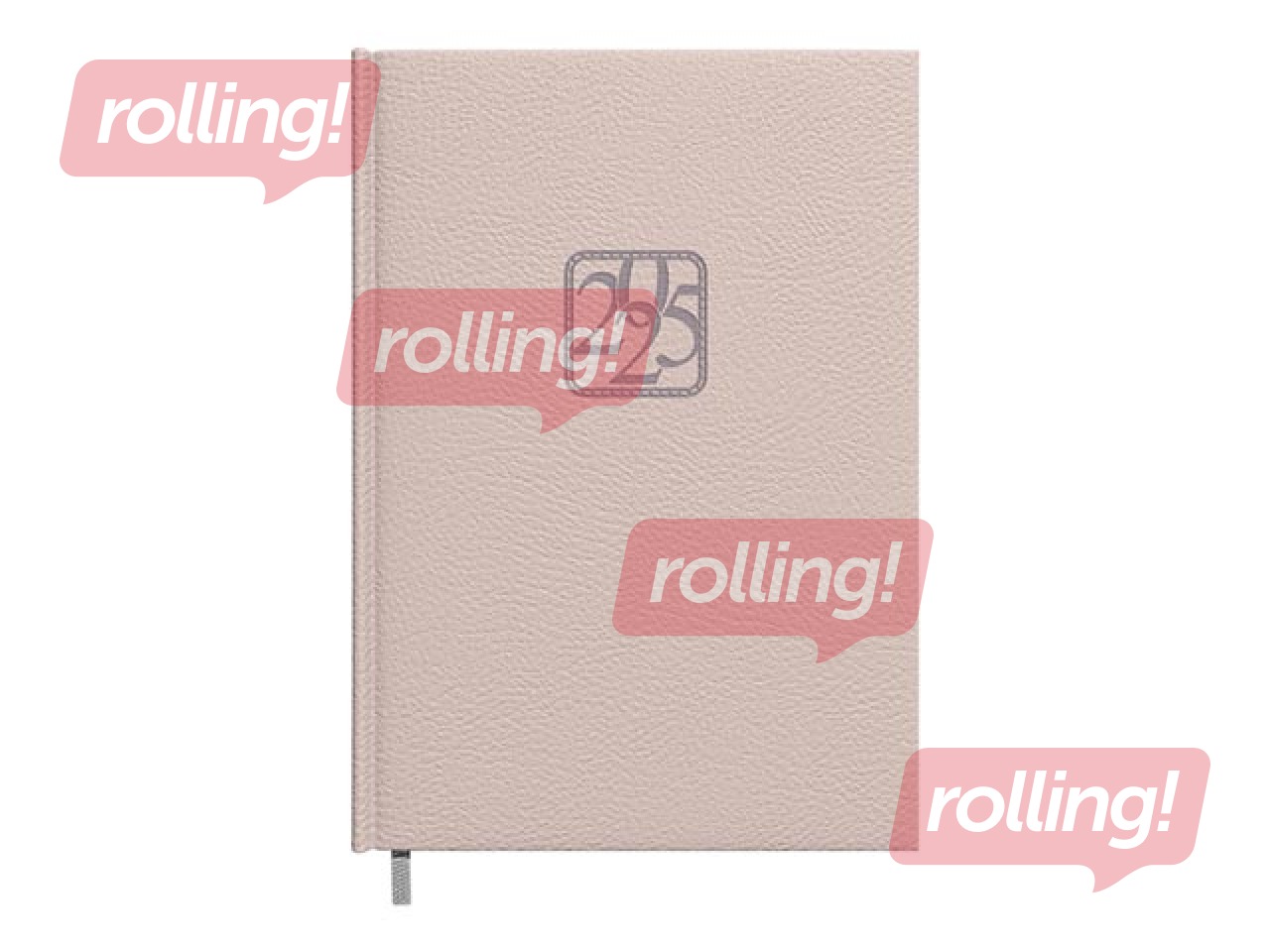 Dienasgrāmata Assistant, A5, mākslīgā āda, gaiši pelēka