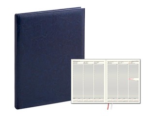 Dienasgrāmata Advocate, A4, mākslīgā āda, zila