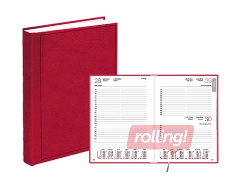 Dienasgrāmata Manager, A5, basis, sarkana