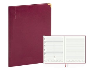 Dienasgrāmata Fortune, A4, balacron, bordo
