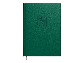 Dienasgrāmata Assistant, A5, mākslīgā āda, tumši zaļa