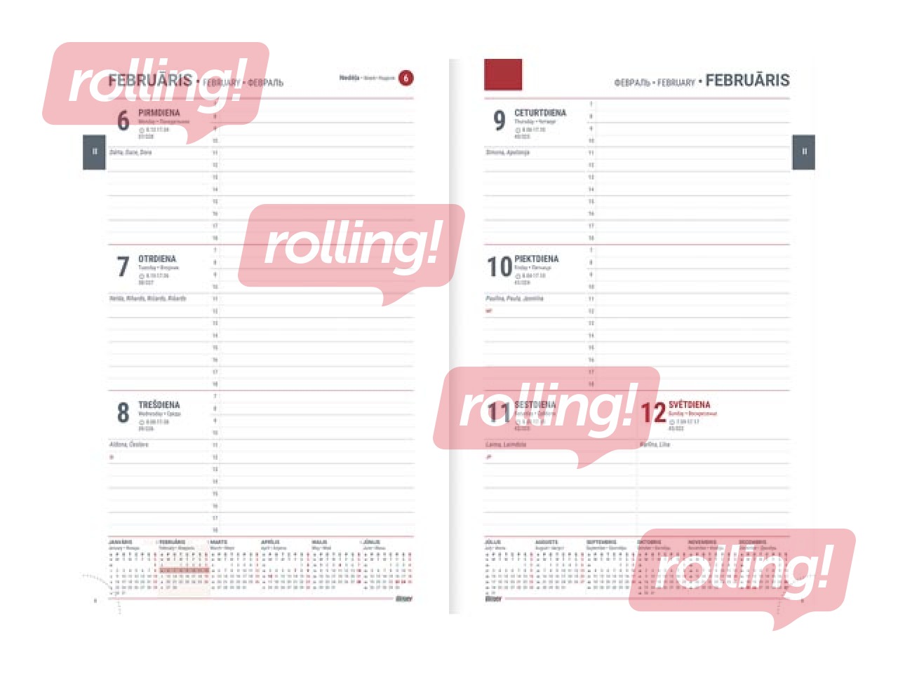 Dienasgrāmata Assistant, A5, mākslīgā āda, oranža